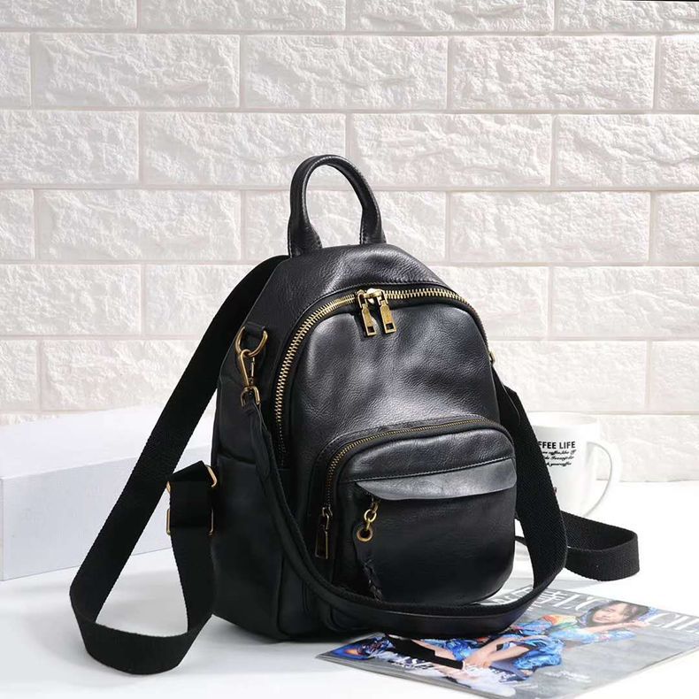 Retro Soft Leather Fashion Backpack