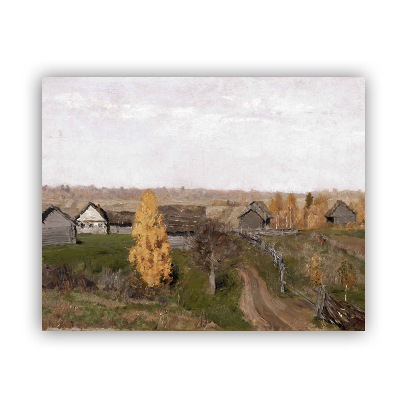 Autumn Trees Landscape Oil Painting Canvas Poster Living Room Decoration