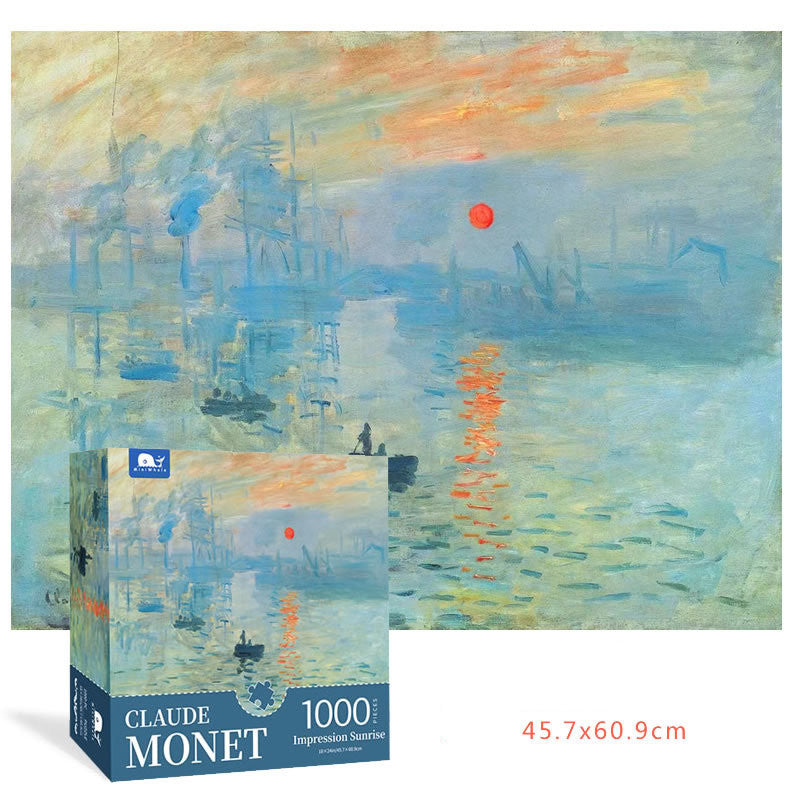 1000 Pieces Of Monet's Oil Painting Puzzle