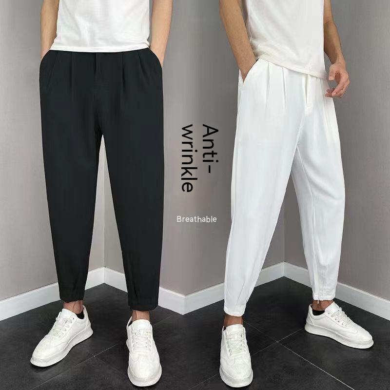 Spring And Autumn Cropped Casual Harem Pants Trendy All-matching