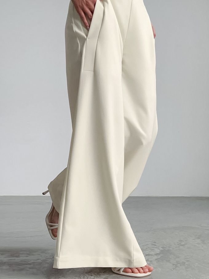 Women's Fashionable Temperamental All-match High Waist Wide Leg Pants