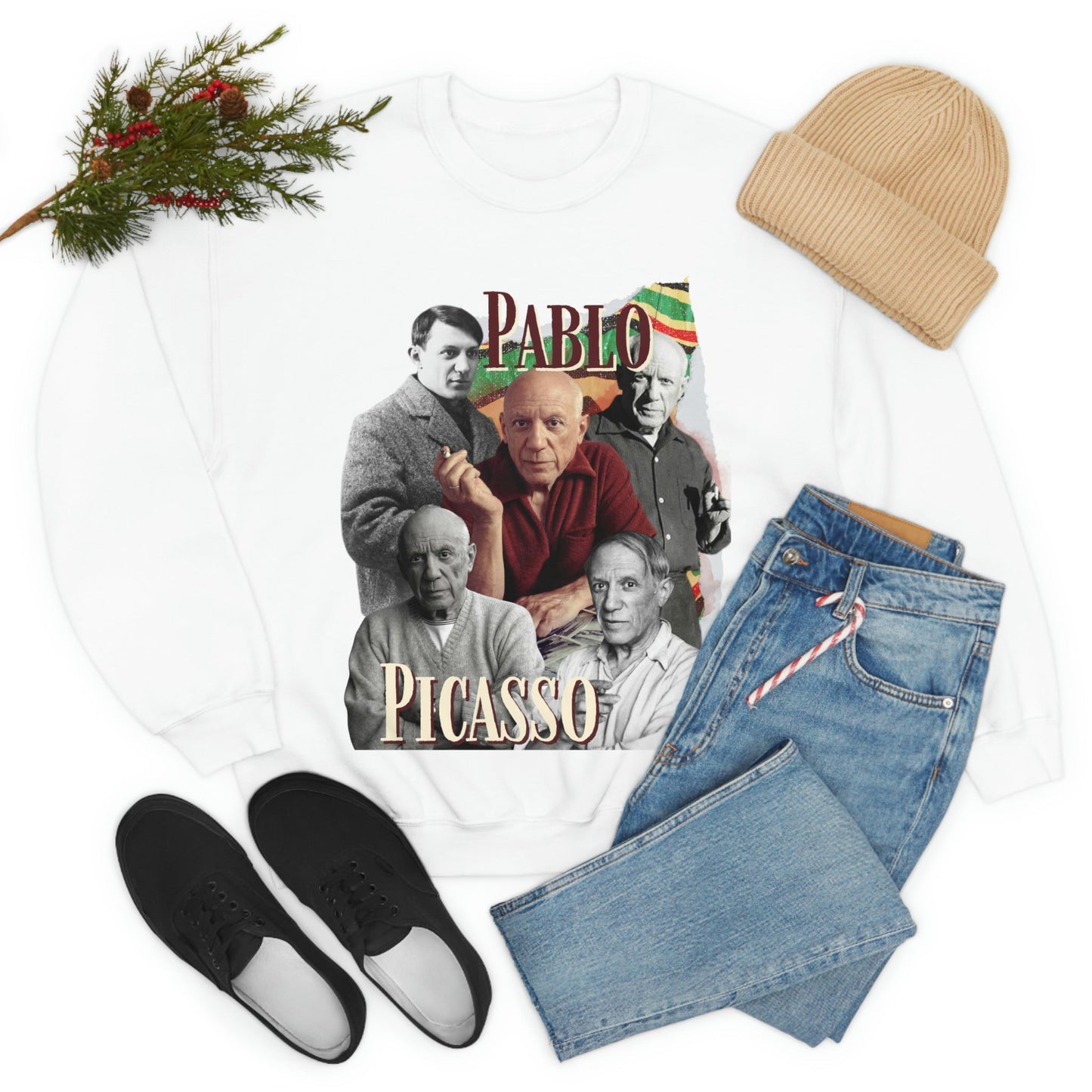 Pablo Picasso Sweatshirt, Y2K Style Bootleg Famous Spanish Artist Fan Retro Pullover Crewneck, Artist Gift