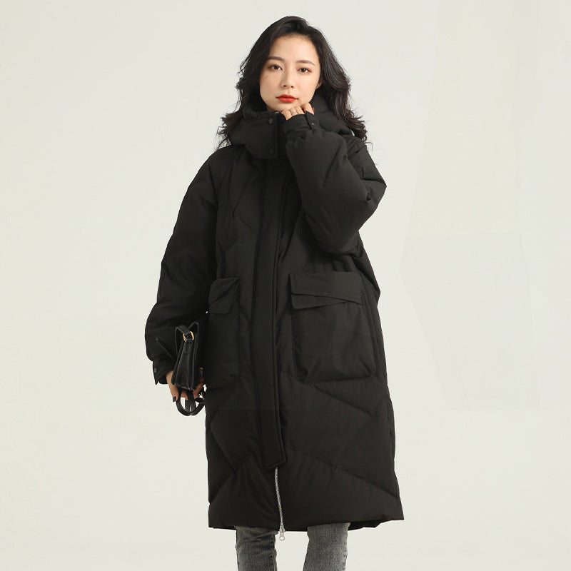 White Down High-end Warm Women's Slimming Coat