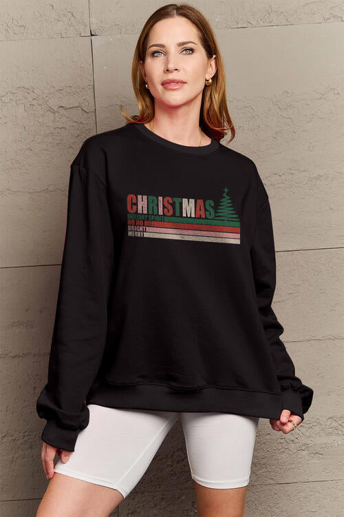 Simply Love Full Size CHRISTMAS Long Sleeve Sweatshirt