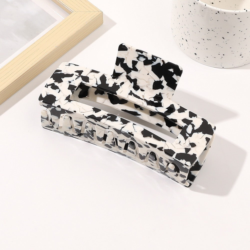 Oversized Square Acetic Acid Hair Clip Grab