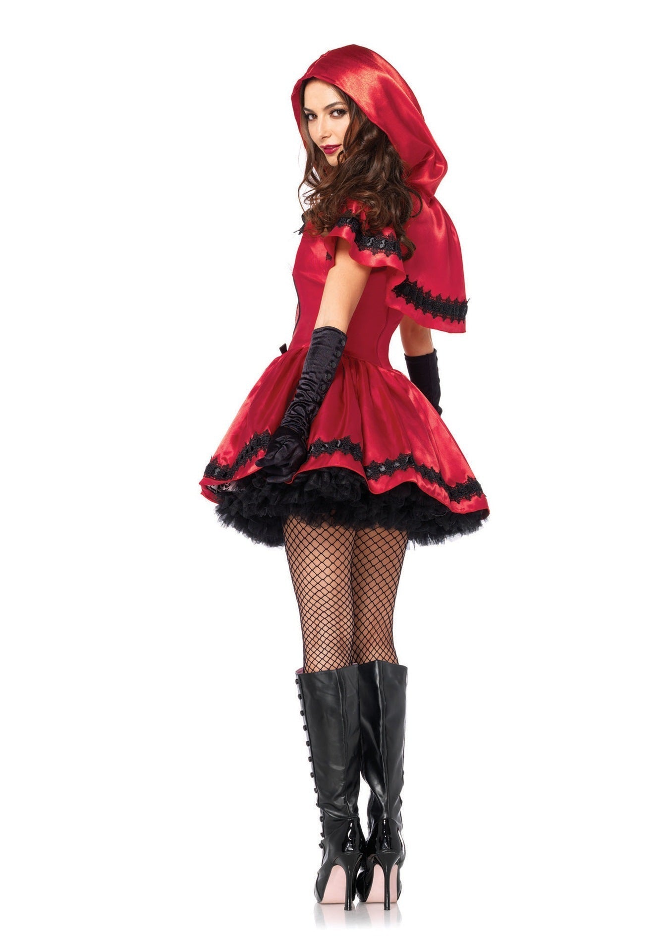 Women's Casual Simple Halloween Uniform Set Red Riding Hood