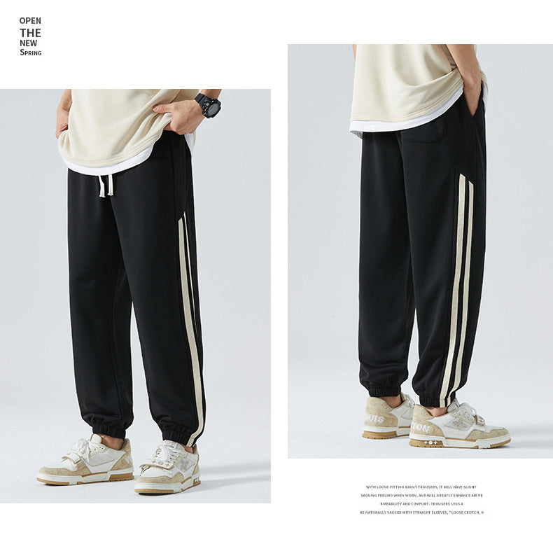 Striped Men's Leisure Sports Pants