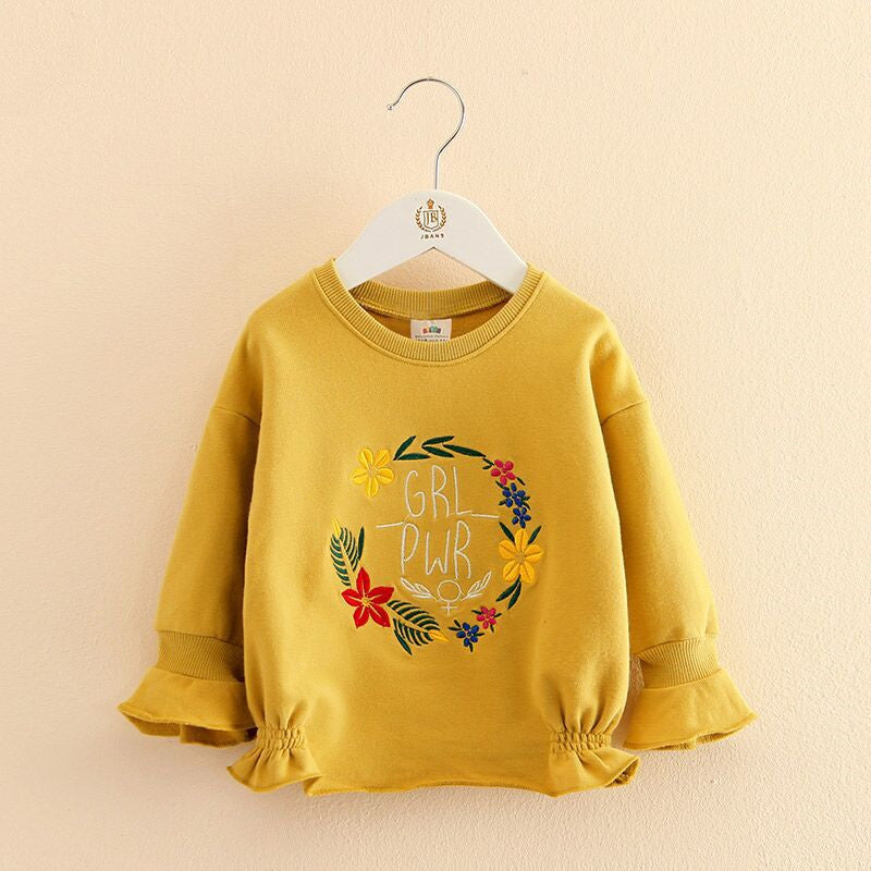 Girl Power Baby Western Embroidered Sweater