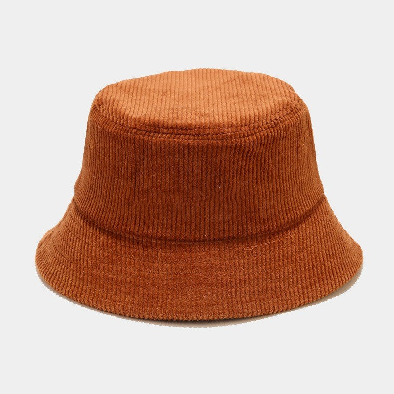 Female Autumn Corduroy Fisherman Hat