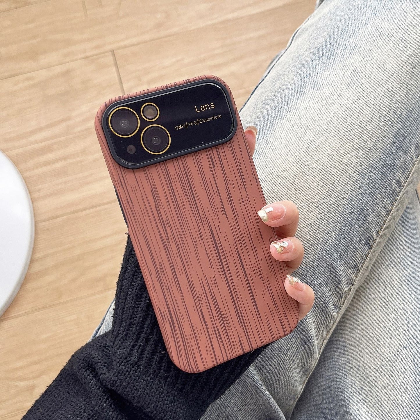 Fashion Personality New Wood Grain Phone Case