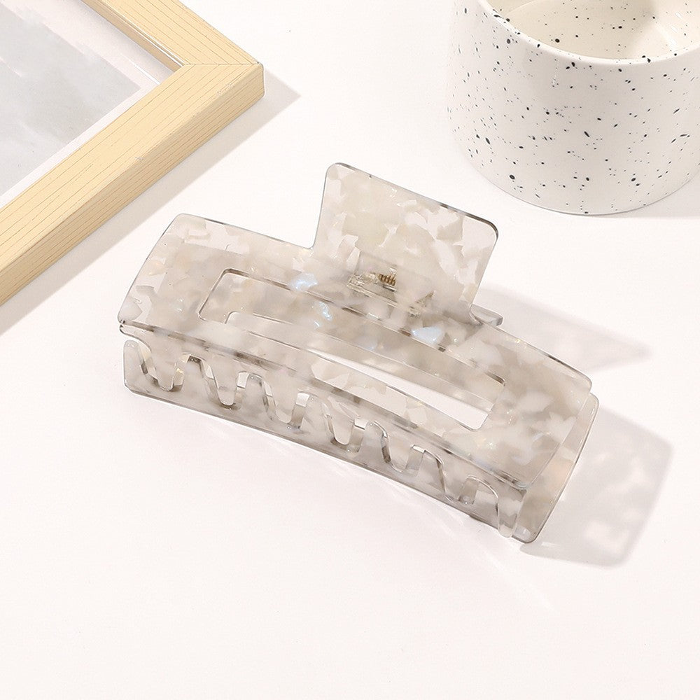 Oversized Square Acetic Acid Hair Clip Grab