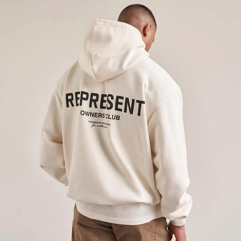 Loose Men's Hooded Sweatshirt