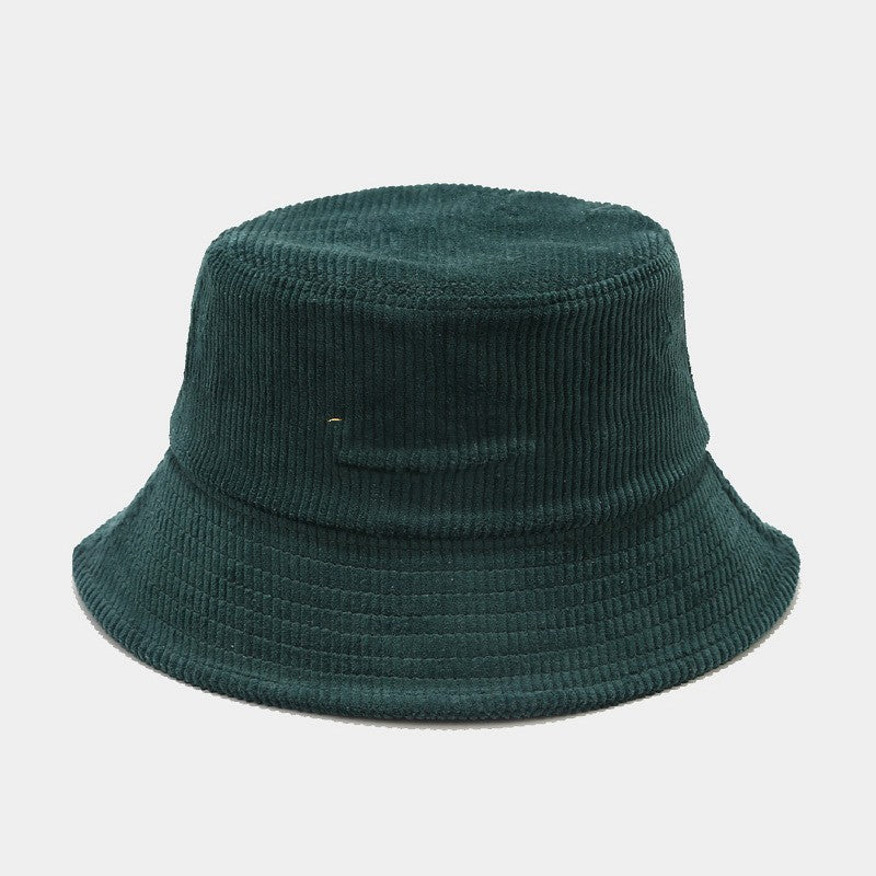 Female Autumn Corduroy Fisherman Hat