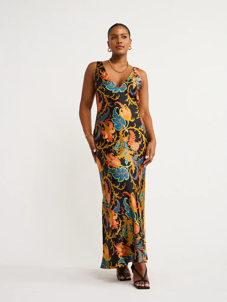 Fashion Sexy Print Dress Long Dress