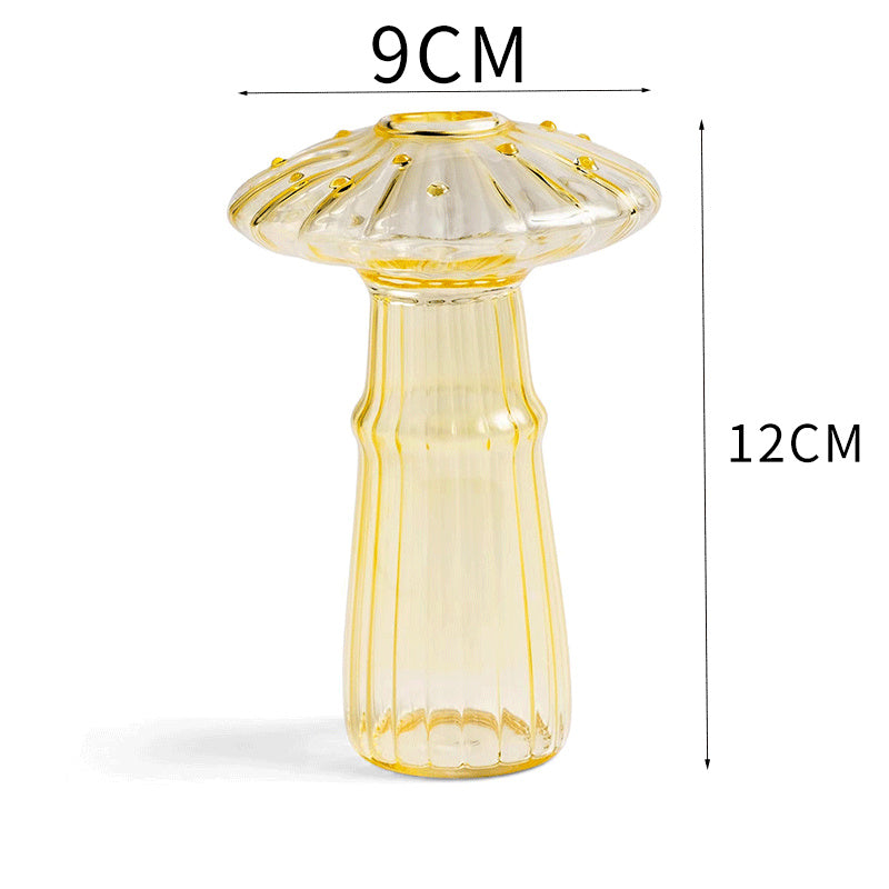 Household Glass Mushroom Vase Aromatherapy Bottle