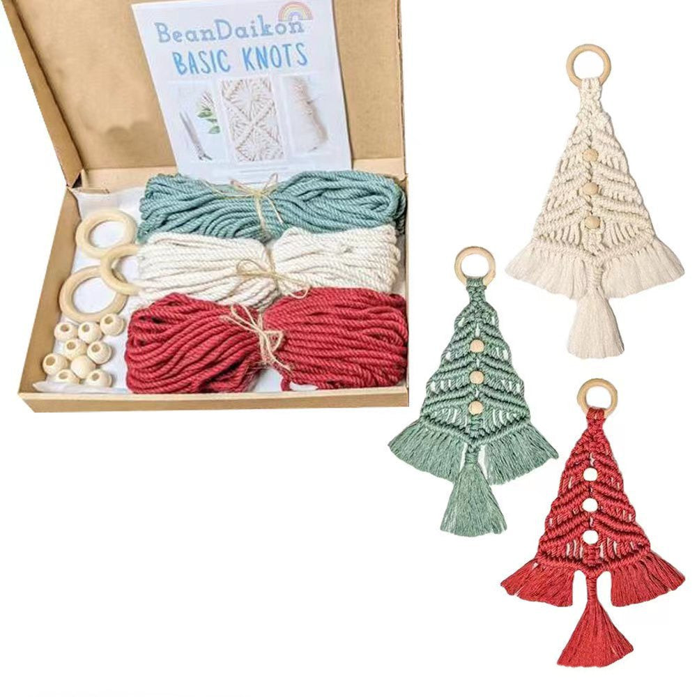 Christmas Tree DIY Material Package Handmade Cotton String Woven