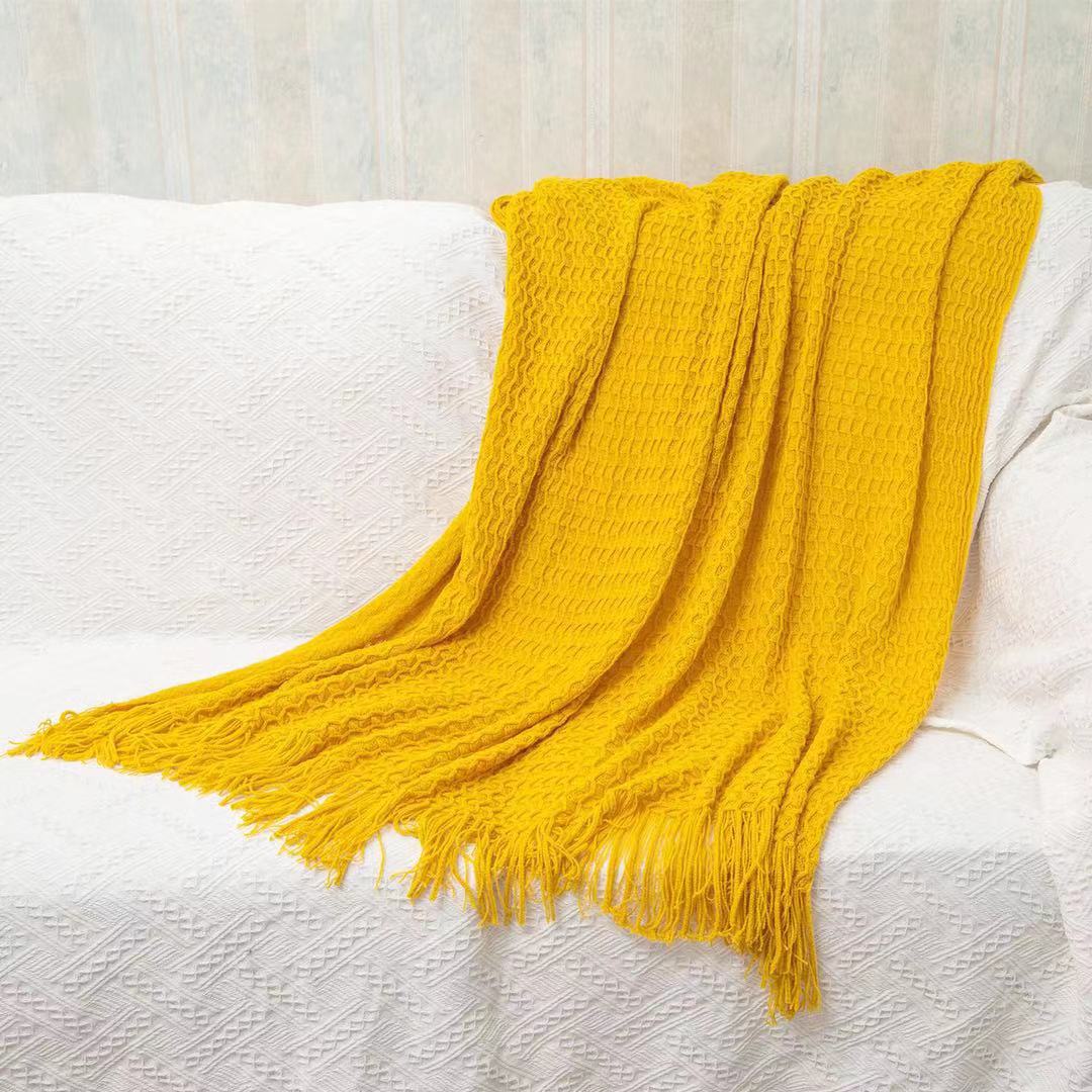 Office Thickened Warm Woven Shawl Blanket