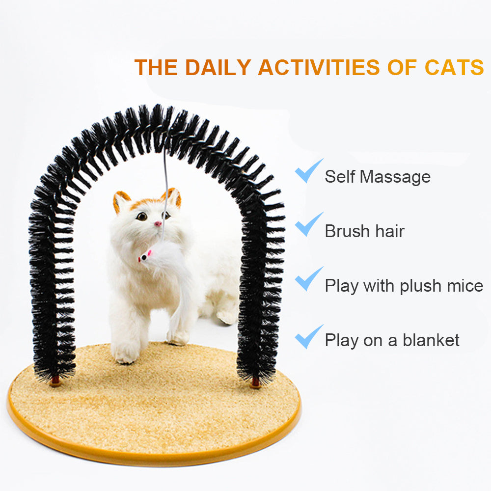 Cat Rubbing Device Arch Type Massage Brush Antipruritic