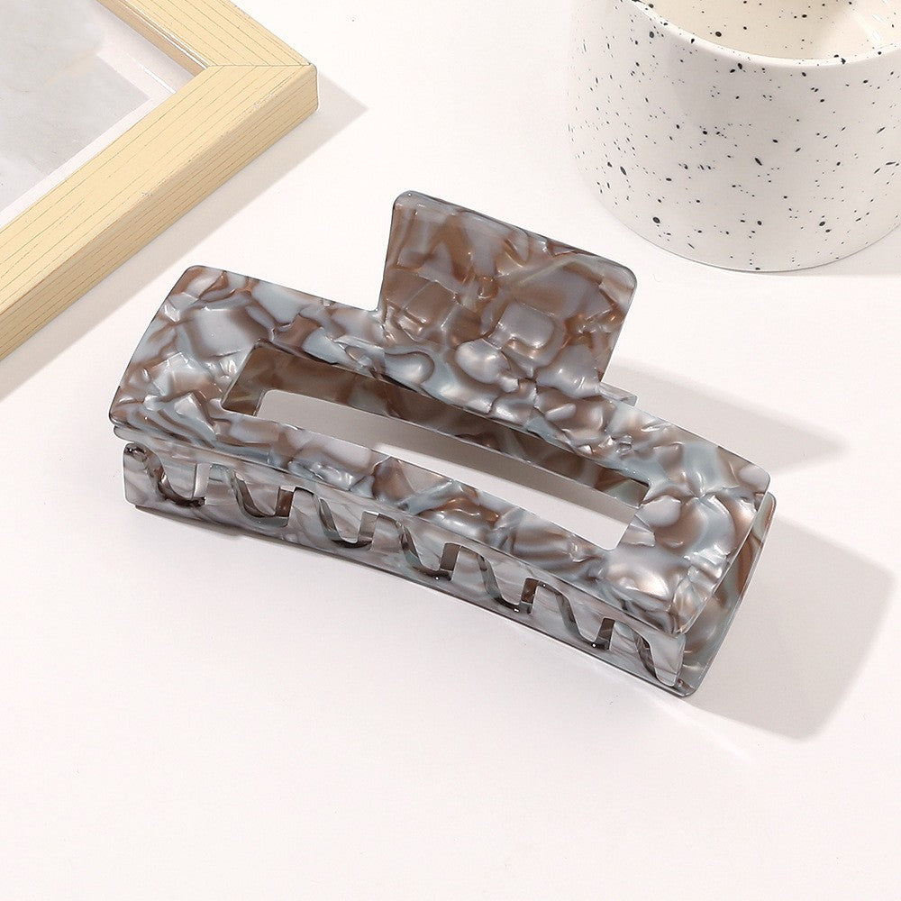 Oversized Square Acetic Acid Hair Clip Grab