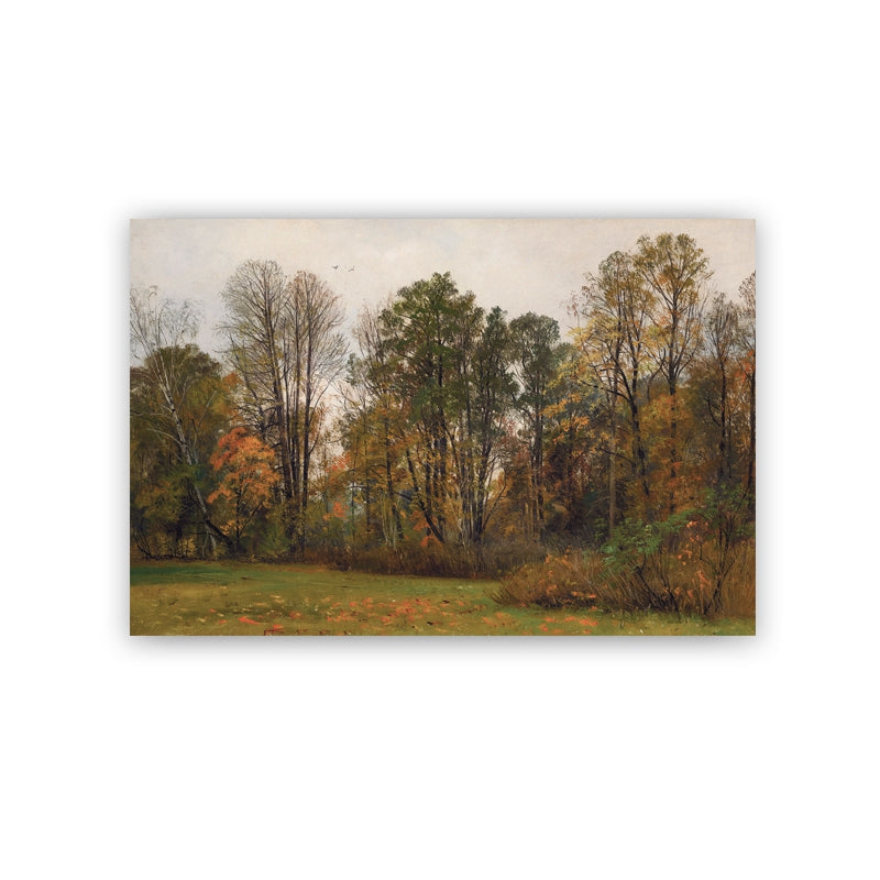 Autumn Trees Landscape Oil Painting Canvas Poster Living Room Decoration