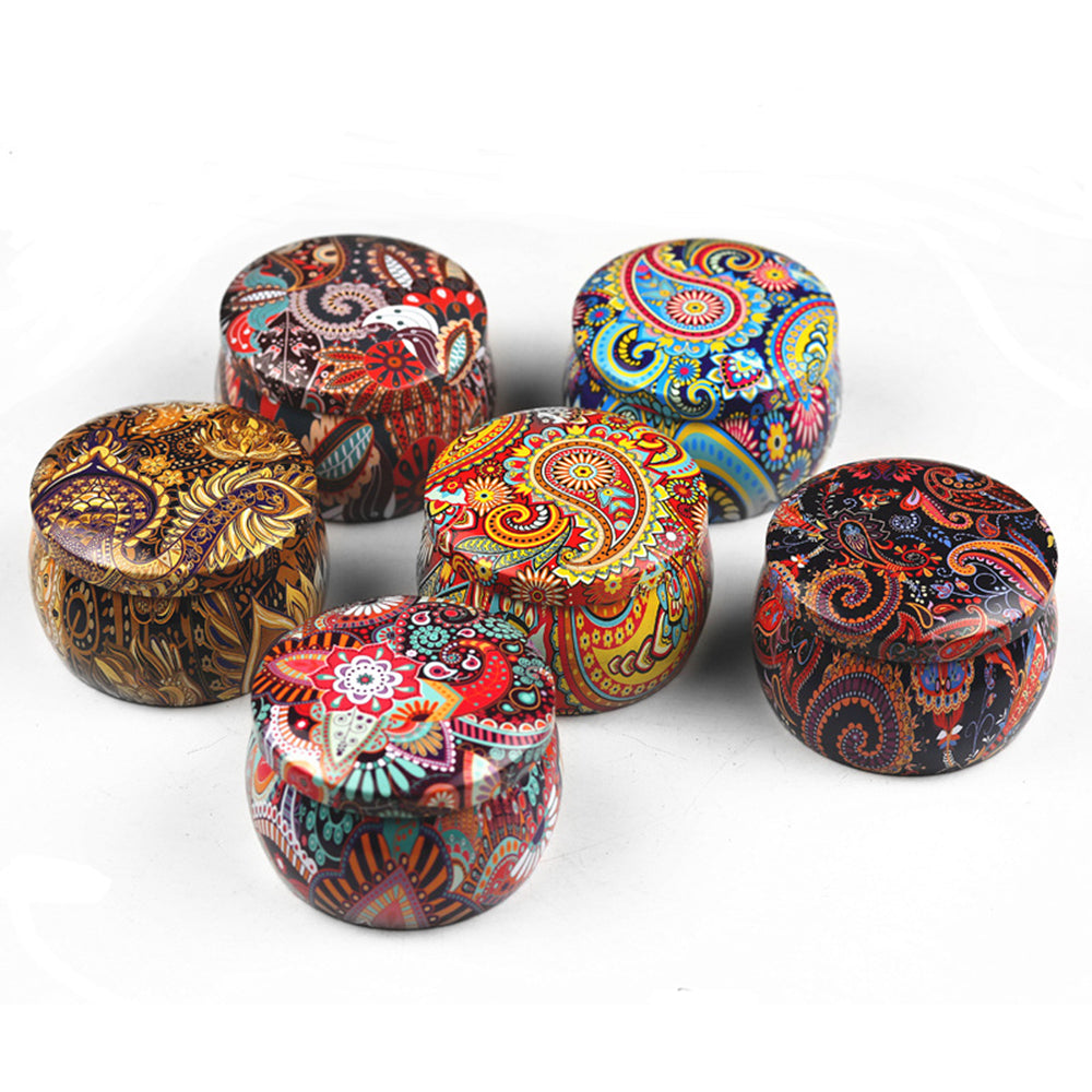 Fragrant Dry Flower Creative Tin Incense Candle