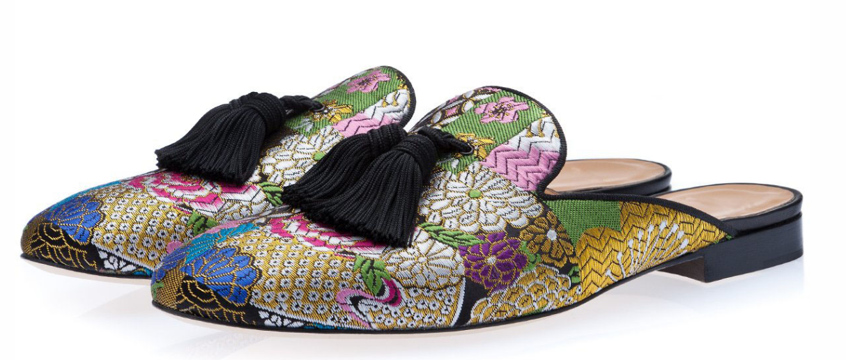 Embroidery Eclectic Colorful Flats Shoes