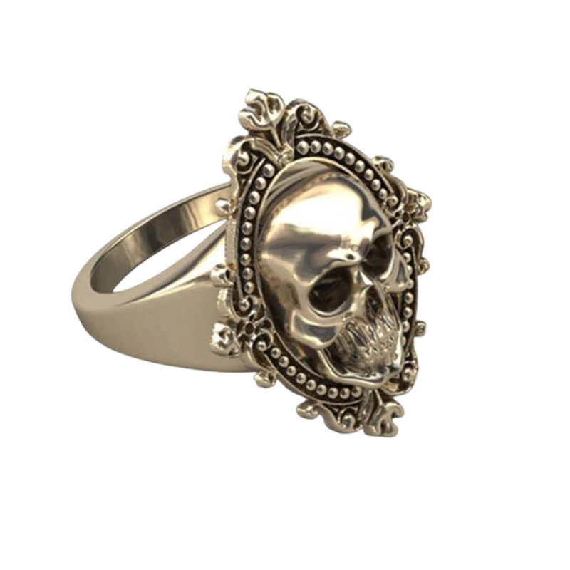 Punk Style Ring Skull Head Ornament Ghost Head