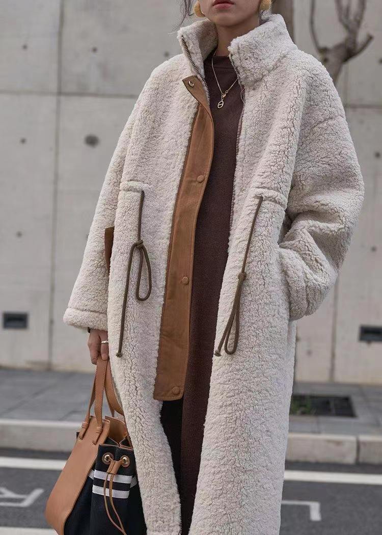 Wool Coat Thickened Mid-length Cotton