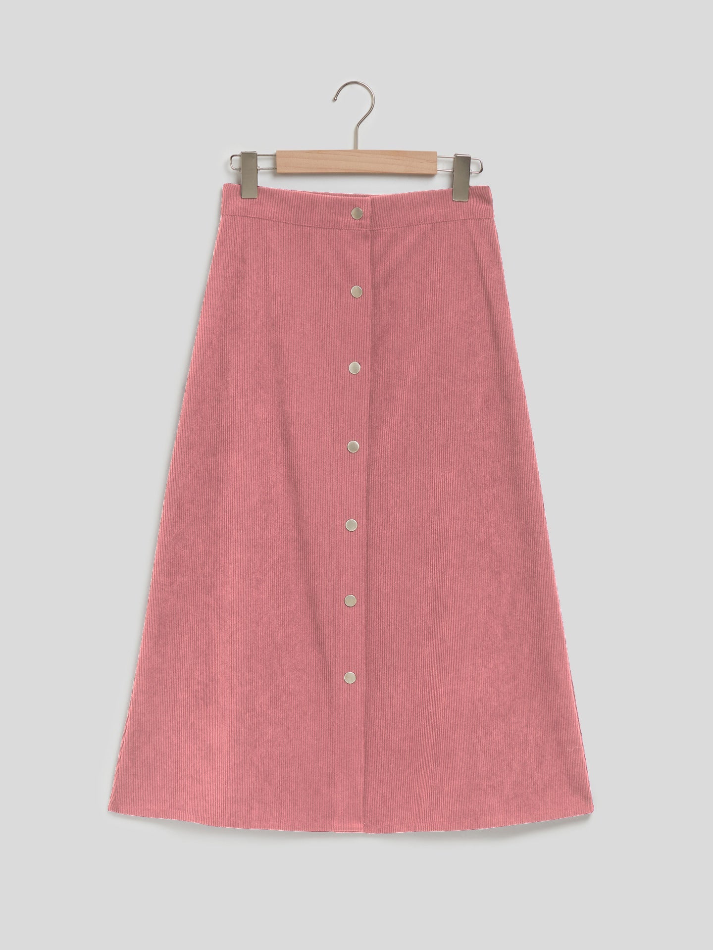 Corduroy Skirt Long Single-breasted High Waist Autumn And Winter Skirt