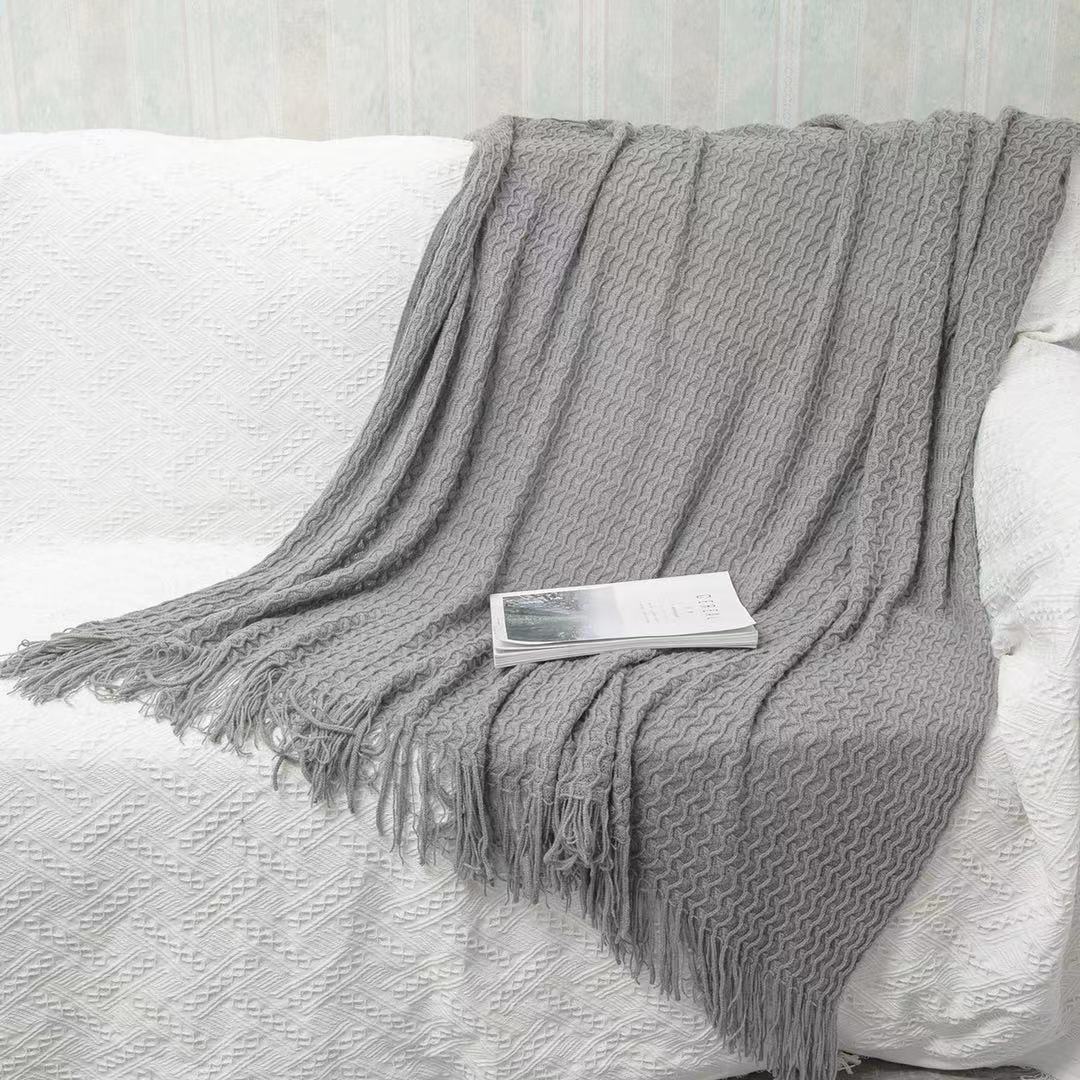 Office Thickened Warm Woven Shawl Blanket