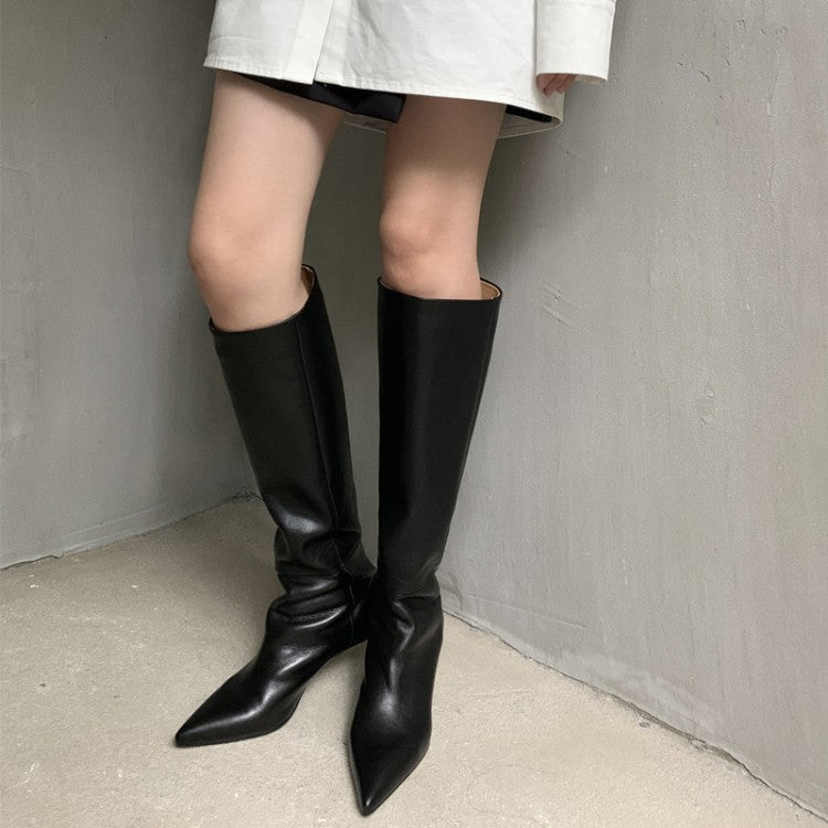 Winter New Below The Knee Stiletto Heel Knight Boots Women