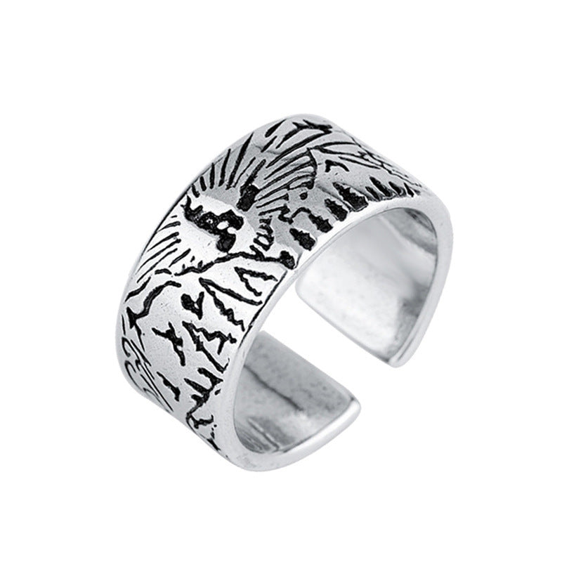 Creative Mountain And River Pattern Ring