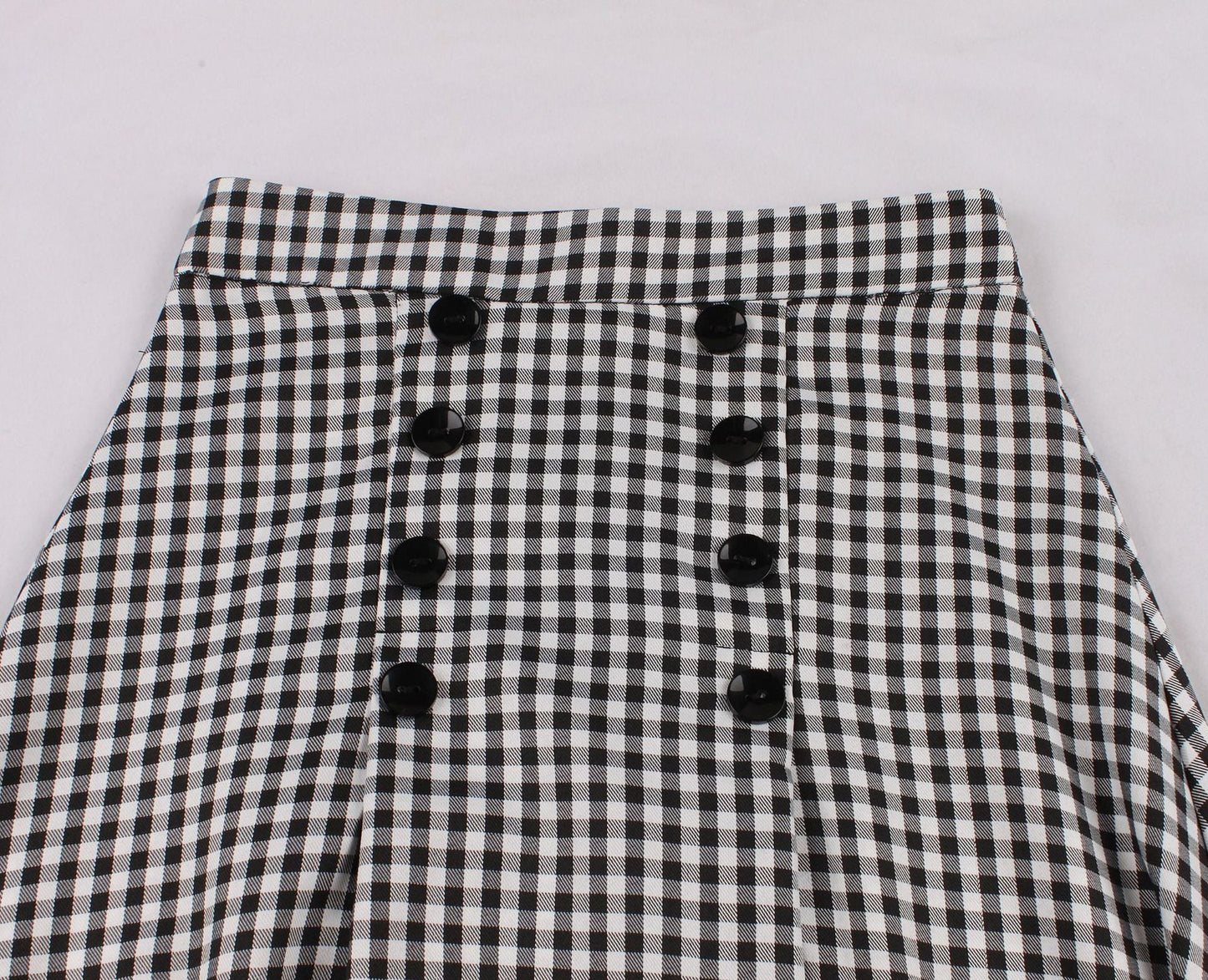 Women's High Waist Plaid A- Line Skirt