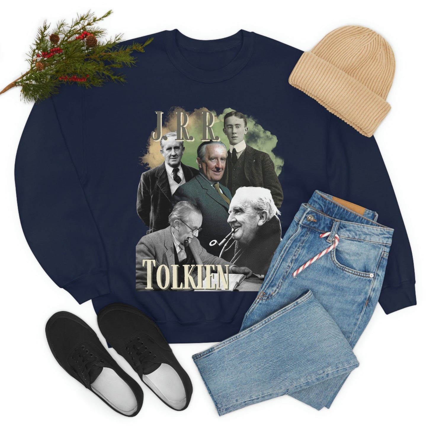 J. R. R. Tolkien Sweatshirt, Vintage Literary Bootleg Pullover Crewneck, Bookish Sweatshirt