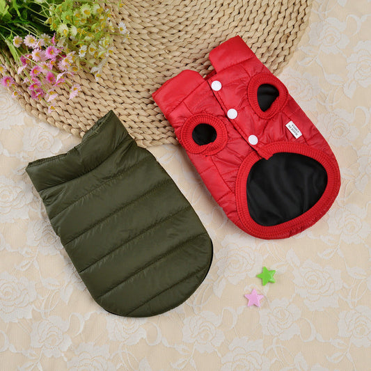 Small Dog or Cat Teddy Autumn Autumn Winter Thermal Padded Coat