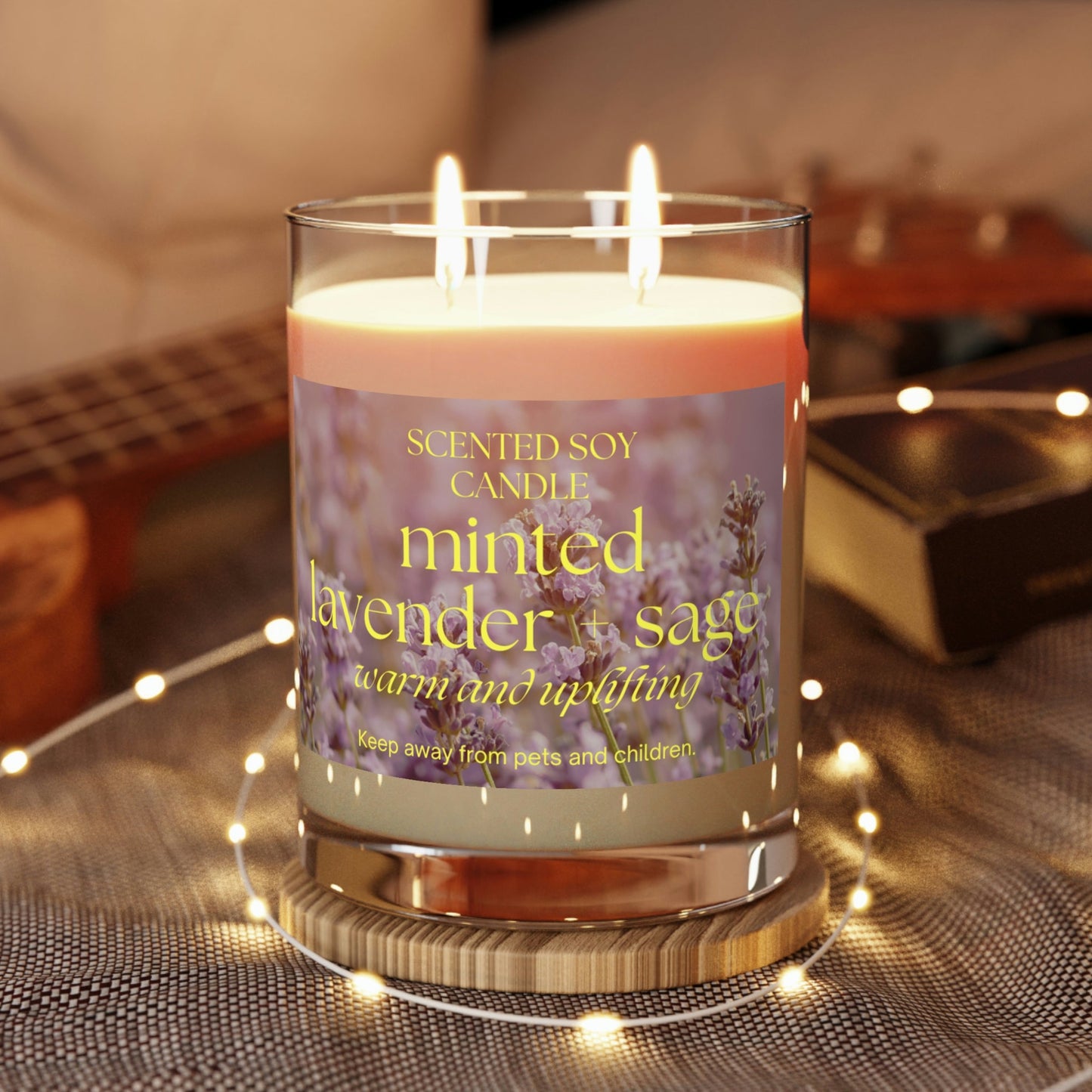 Premium Seventh Avenue Scented Candle - Minted Lavender Sage, White Tea Fig, Ocean Mist Moss 11oz