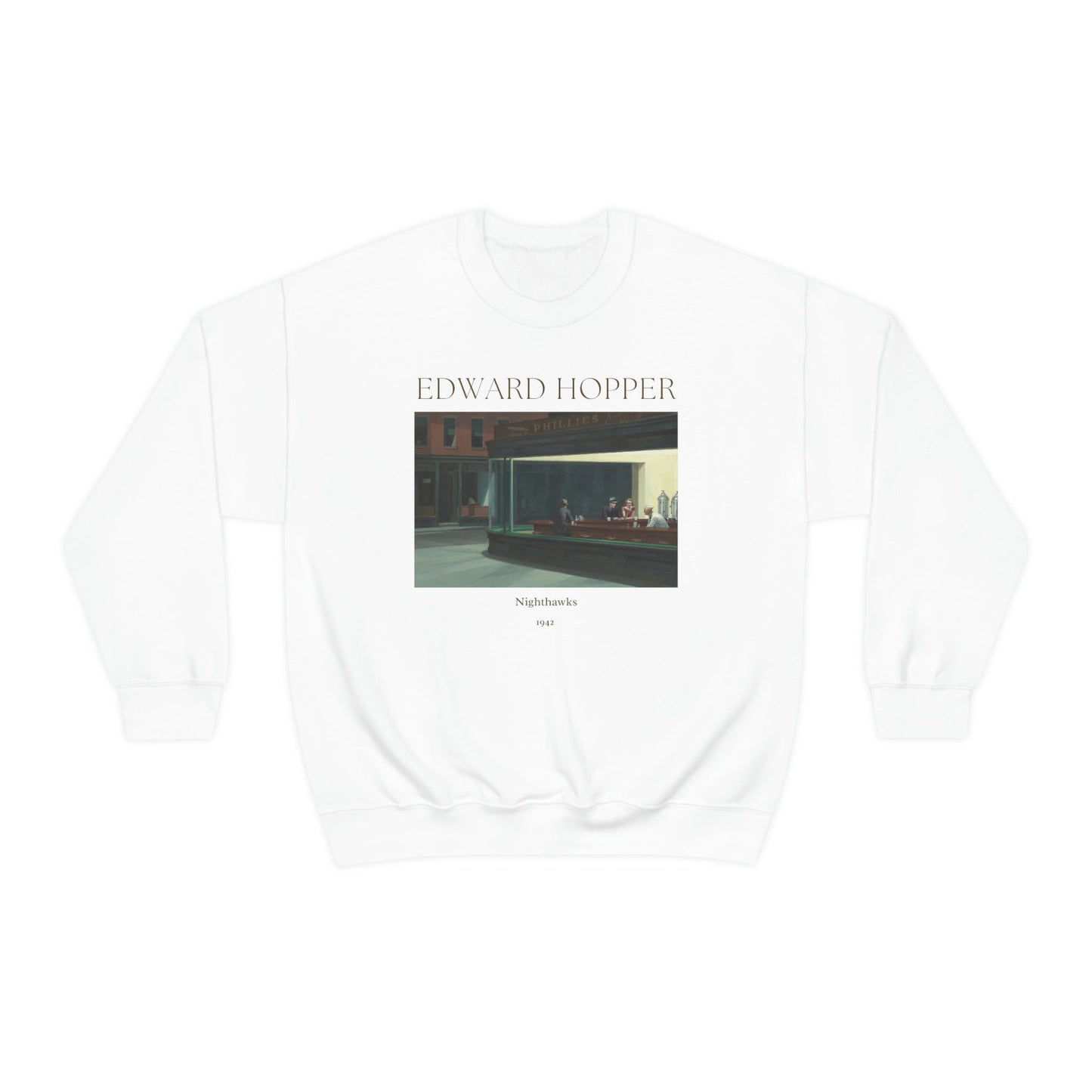 Edward Hopper Nighthawks Art Sweatshirt, Famous Painting Pullover