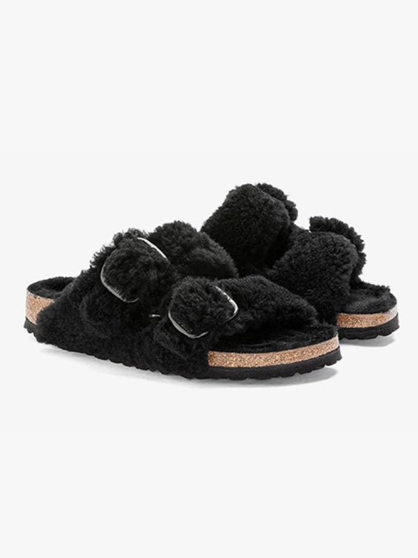 Women's Warm Slippers Cork Sole