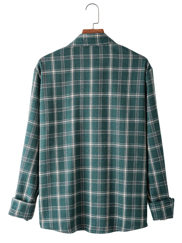 Men's Everyday Plaid Print Long Sleeve Shirt