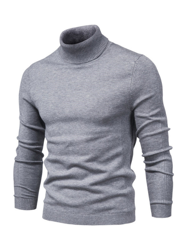 Turtleneck Men's Pullover Sweater Casual Knitwear