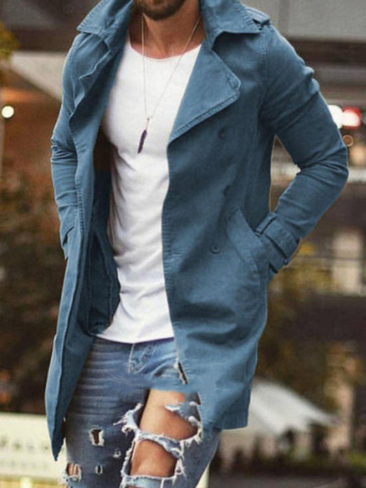 Men's Mid-Length Slim Fit Casual Jacket