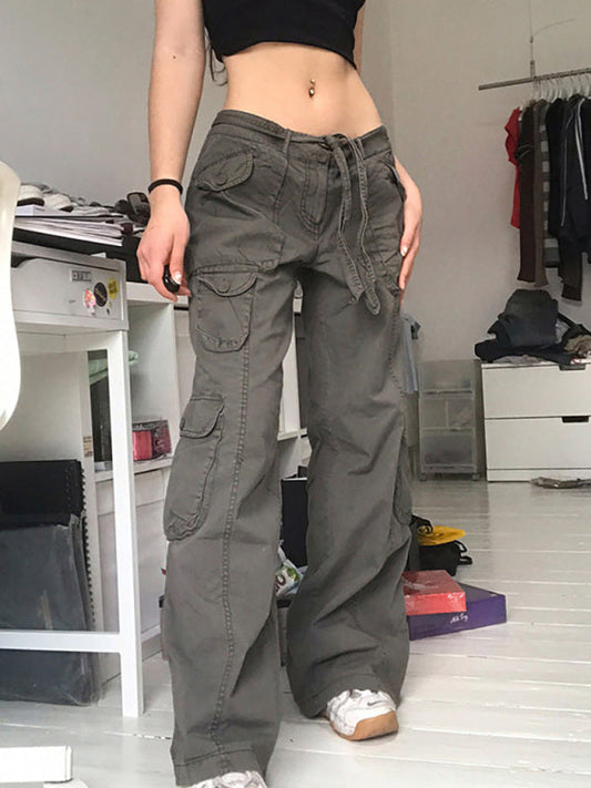 Women's Casual Vintage Workwear Wide Leg Loose Straight Jeans