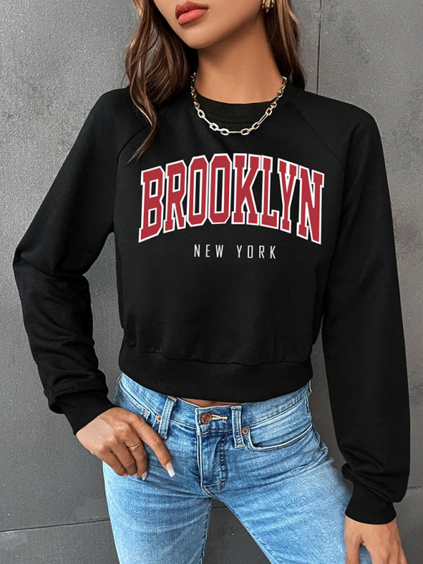 Women's Brooklyn Graphic Crop Sweatshirt