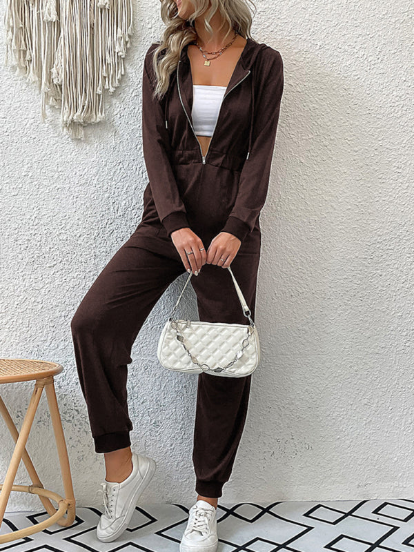 New Women's Solid Color Workwear Casual Jumpsuit