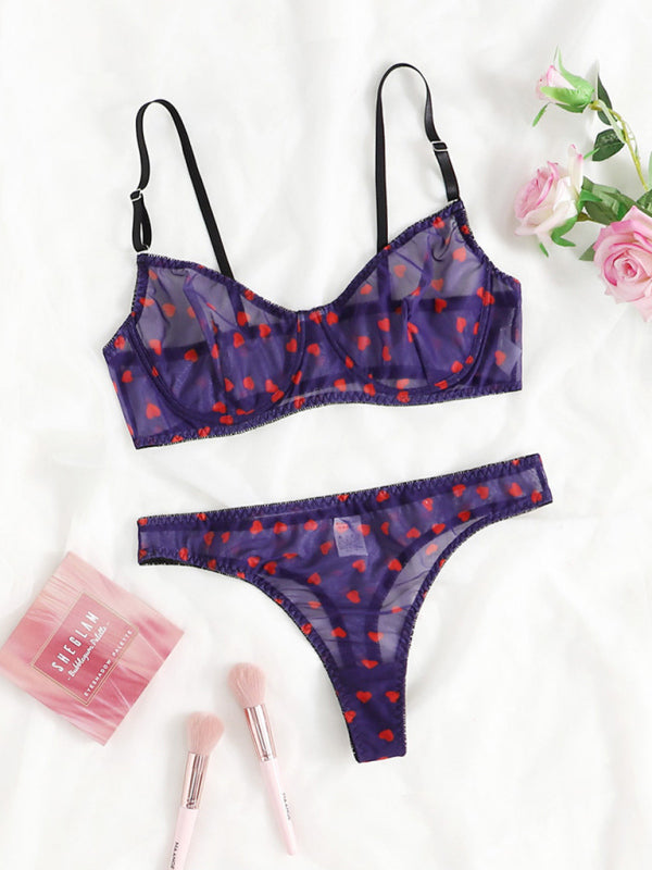 New Sexy Mesh Underwear Set