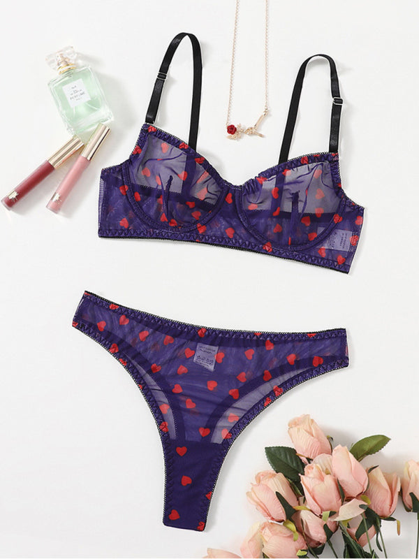 New Sexy Mesh Underwear Set