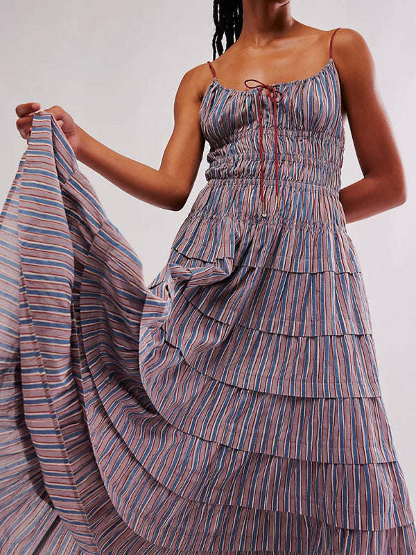 Fashionable Casual Strappy Maxi Dress