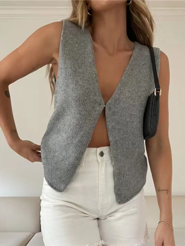 Sexy Fashionable and Comfortable Rope Woolen Vest