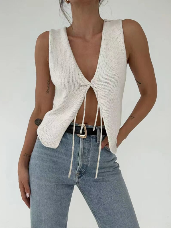 Sexy Fashionable and Comfortable Rope Woolen Vest