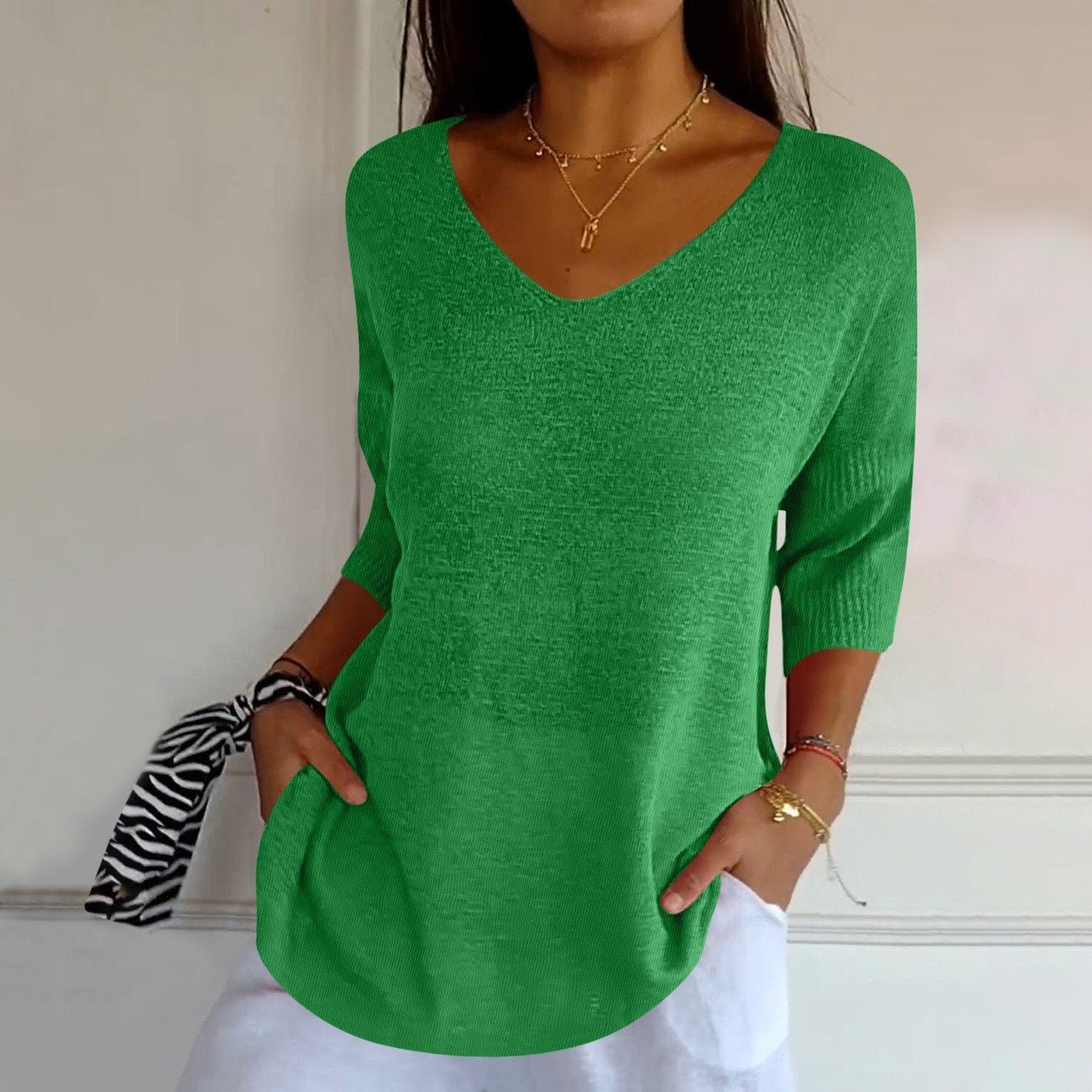 Slimming V-Neck Top
